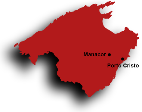 Mapa Mallorca Manacor Porto Cristo